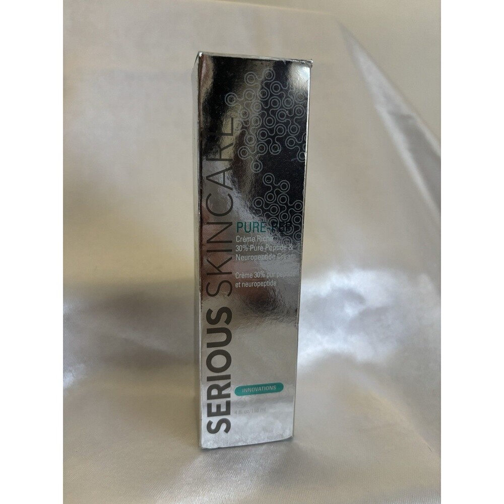 NEW SERIOUS SKIN CARE PURE PEP 30% PEPTIDE CREME RICHE SUPER 4oz JUMBO SEALED